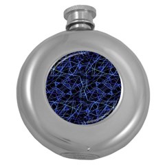 Galaxy Linear Pattern Round Hip Flask (5 Oz) by dflcprints