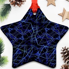 Galaxy Linear Pattern Star Ornament (two Sides) by dflcprints