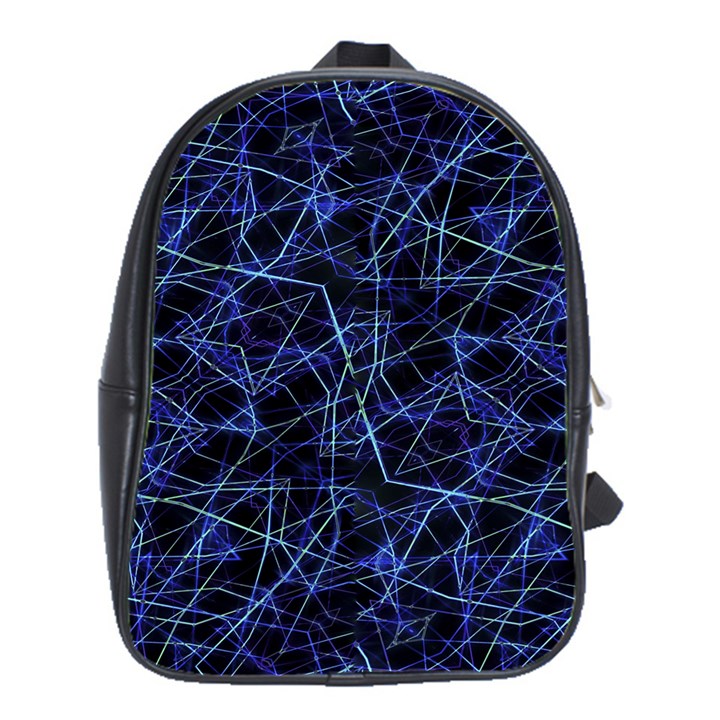 Galaxy Linear Pattern School Bag (Large)