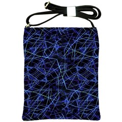 Galaxy Linear Pattern Shoulder Sling Bags by dflcprints