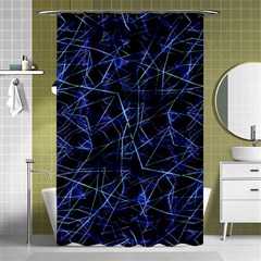 Galaxy Linear Pattern Shower Curtain 48  X 72  (small)  by dflcprints