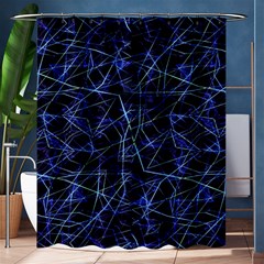 Galaxy Linear Pattern Shower Curtain 60  X 72  (medium)  by dflcprints