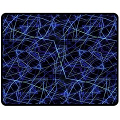 Galaxy Linear Pattern Double Sided Fleece Blanket (medium)  by dflcprints