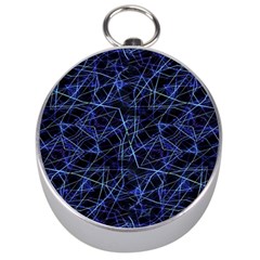 Galaxy Linear Pattern Silver Compasses by dflcprints