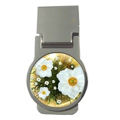 Summer Anemone Sylvestris Money Clips (round)  by Nexatart