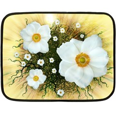 Summer Anemone Sylvestris Fleece Blanket (mini) by Nexatart