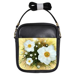 Summer Anemone Sylvestris Girls Sling Bags by Nexatart