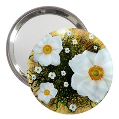 Summer Anemone Sylvestris 3  Handbag Mirrors by Nexatart