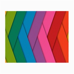 Abstract Background Colorful Strips Small Glasses Cloth (2-side) by Nexatart