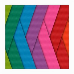 Abstract Background Colorful Strips Medium Glasses Cloth (2-side) by Nexatart