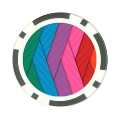 Abstract Background Colorful Strips Poker Chip Card Guard by Nexatart