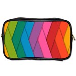 Abstract Background Colorful Strips Toiletries Bags 2-Side Front