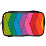 Abstract Background Colorful Strips Toiletries Bags 2-Side Back