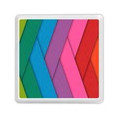 Abstract Background Colorful Strips Memory Card Reader (square)  by Nexatart