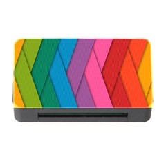 Abstract Background Colorful Strips Memory Card Reader With Cf by Nexatart