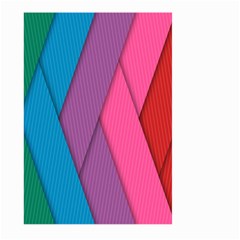 Abstract Background Colorful Strips Large Garden Flag (two Sides) by Nexatart