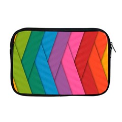 Abstract Background Colorful Strips Apple Macbook Pro 17  Zipper Case by Nexatart