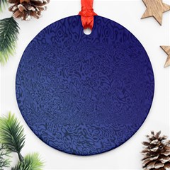 Fractal Rendering Background Blue Ornament (round) by Nexatart