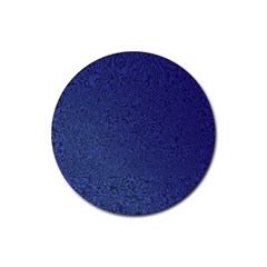 Fractal Rendering Background Blue Rubber Coaster (round)  by Nexatart