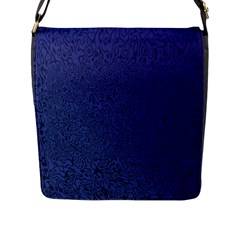 Fractal Rendering Background Blue Flap Messenger Bag (l)  by Nexatart