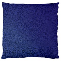 Fractal Rendering Background Blue Large Flano Cushion Case (two Sides) by Nexatart