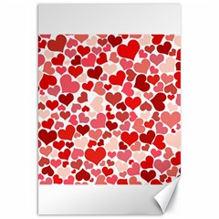 Abstract Background Decoration Hearts Love Canvas 20  X 30   by Nexatart