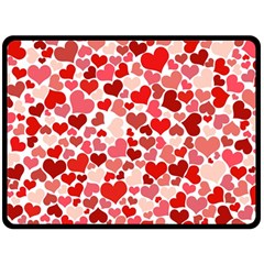 Abstract Background Decoration Hearts Love Fleece Blanket (large)  by Nexatart