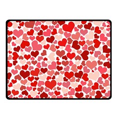 Abstract Background Decoration Hearts Love Double Sided Fleece Blanket (small)  by Nexatart