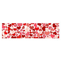 Abstract Background Decoration Hearts Love Satin Scarf (oblong) by Nexatart