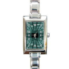 Abstract Perspective Background Rectangle Italian Charm Watch by Nexatart