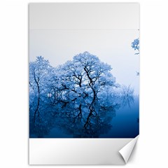 Nature Inspiration Trees Blue Canvas 12  x 18  