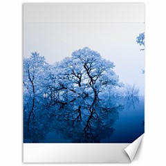 Nature Inspiration Trees Blue Canvas 36  x 48  