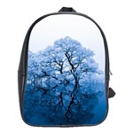 Nature Inspiration Trees Blue School Bag (Large) Front