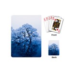 Nature Inspiration Trees Blue Playing Cards (Mini)  Back