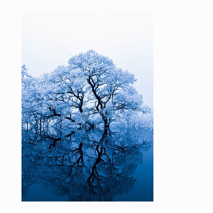 Nature Inspiration Trees Blue Small Garden Flag (Two Sides)