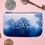 Nature Inspiration Trees Blue Large Coin Purse Front