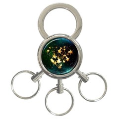 Heart Love Universe Space All Sky 3-ring Key Chains