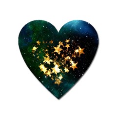 Heart Love Universe Space All Sky Heart Magnet by Nexatart