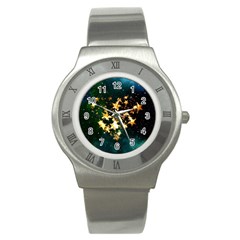 Heart Love Universe Space All Sky Stainless Steel Watch by Nexatart