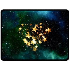 Heart Love Universe Space All Sky Fleece Blanket (large)  by Nexatart