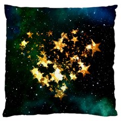 Heart Love Universe Space All Sky Large Cushion Case (two Sides) by Nexatart