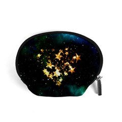 Heart Love Universe Space All Sky Accessory Pouches (small)  by Nexatart