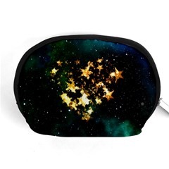 Heart Love Universe Space All Sky Accessory Pouches (medium)  by Nexatart