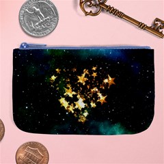 Heart Love Universe Space All Sky Large Coin Purse by Nexatart