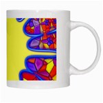 Embroidery Dab Color Spray White Mugs Right