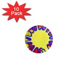 Embroidery Dab Color Spray 1  Mini Magnet (10 pack)  Front