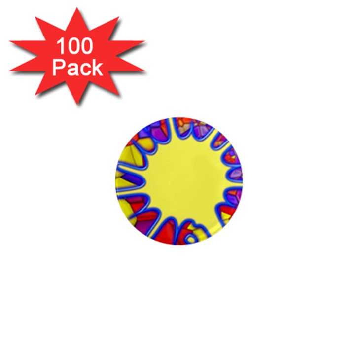 Embroidery Dab Color Spray 1  Mini Magnets (100 pack) 