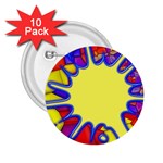 Embroidery Dab Color Spray 2.25  Buttons (10 pack)  Front