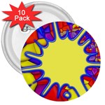 Embroidery Dab Color Spray 3  Buttons (10 pack)  Front