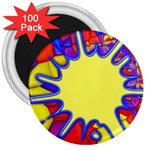 Embroidery Dab Color Spray 3  Magnets (100 pack) Front